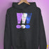 Drag Pride Grunge Exclamation Points Hoodie - Dark Grey Heather